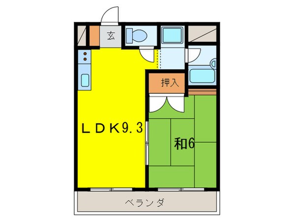 サウス仁川の物件間取画像